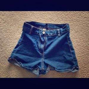 High waisted shorts
